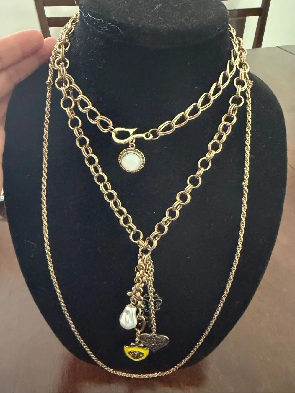 Free People Tate Layered Charm Necklace NWT